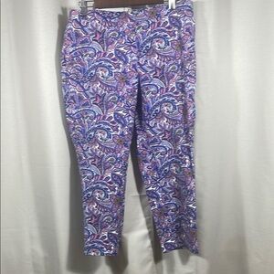 Isaac Mizrahi Purple and Pink Capris stretch